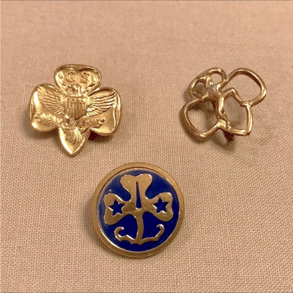 Girl Scouts Jewelry Vintage Girl Scouts Of America Pins Poshmark